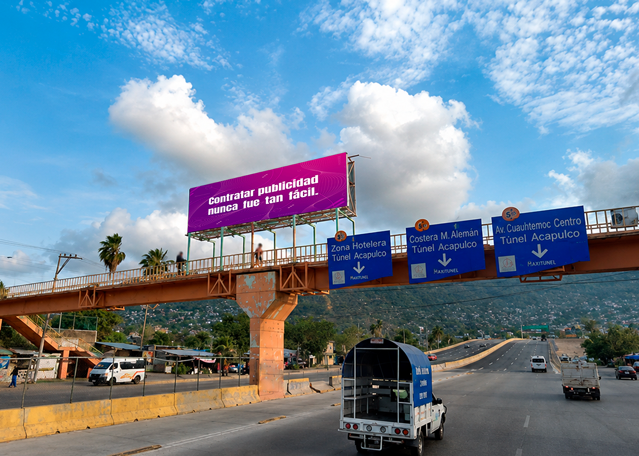 Puente publicitario, Las Cruces, Acapulco De Juárez