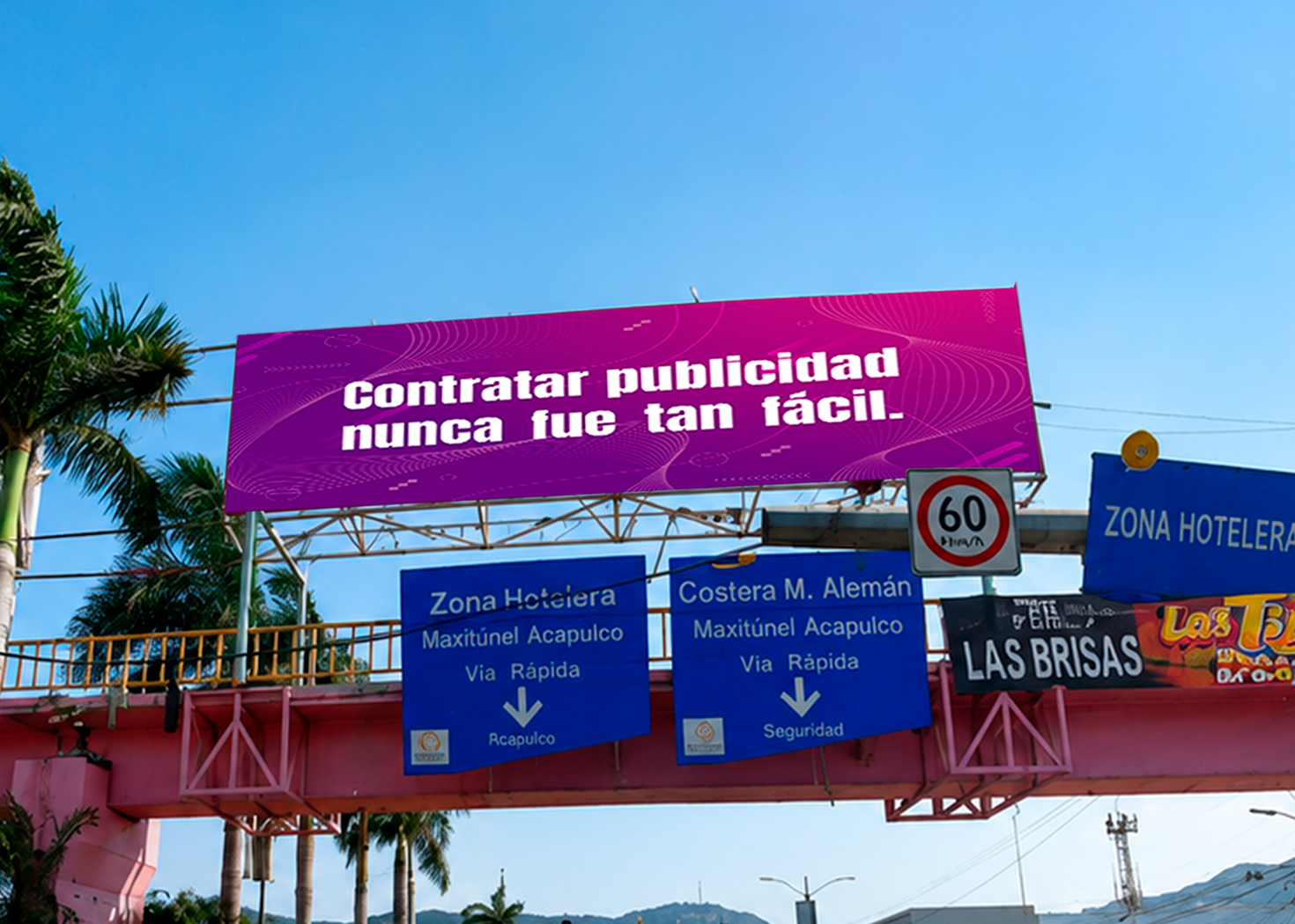Puente publicitario, Cd Renacimiento, Acapulco De Juárez